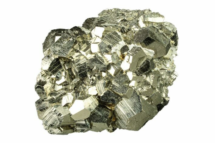 Gleaming Pyrite Crystal Cluster - Peru #271571